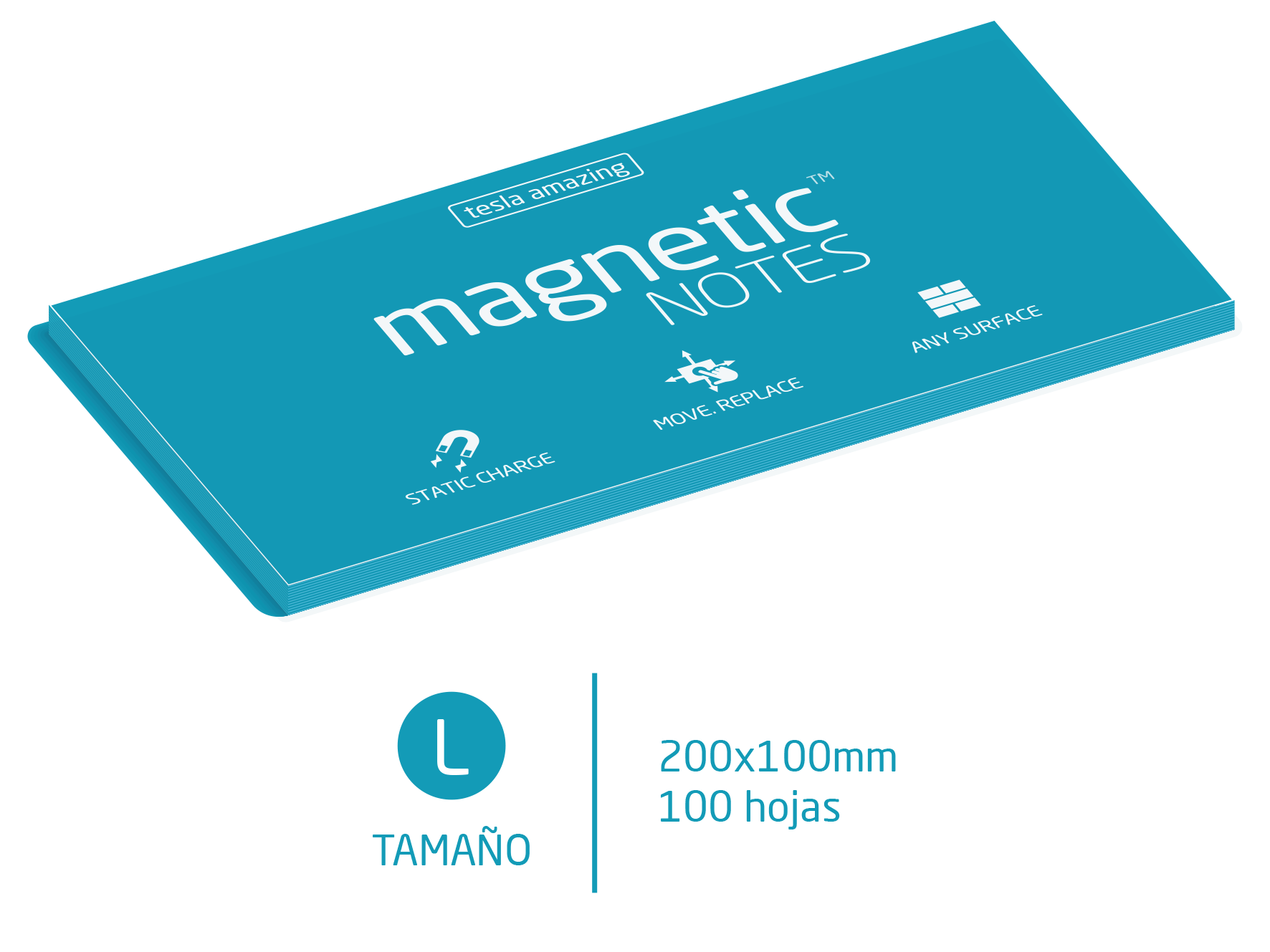 Magnetic Notes Color Clásico - L